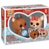 Rudolph, el reno de la nariz roja Pack de 2 Llaveros POP! Vinyl Rudolph & Clarice 4 cm - imagen 2