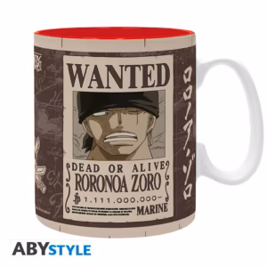 ONE PIECE - Taza - 460 ml - "Zoro Wanted"