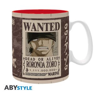 ONE PIECE - Taza - 460 ml - "Zoro Wanted"