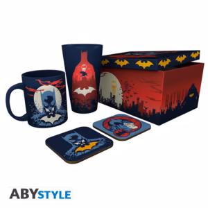 DC COMICS - Pack Glass XXL + Mug + 2 Coasters "Glow"