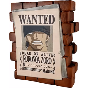 One Piece Hucha Zoro Wanted