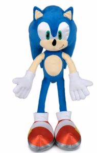 Peluche sonic 30 cm. patas largas