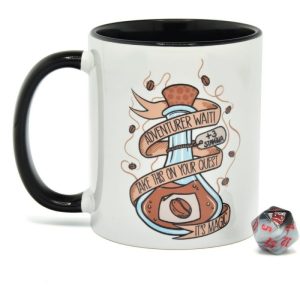Glassstaff Regalo Taza & dados D20 Coffee Potion
