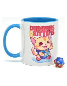 Glassstaff Regalo Taza & dados D20 Dungeons & Kittens