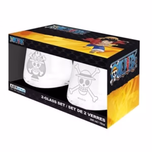 One Piece 2 Glass Set - Luffy & Ace