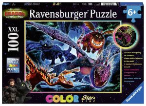 Puzzle Dragones Luminosos (100 piezas XXL)