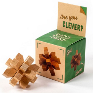 Classic Wooden Puzzle - Are you Clever?