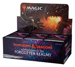 MTG - Caja de sobres de Draft D&D: Adventures in the Forgotten Realms (inglés)