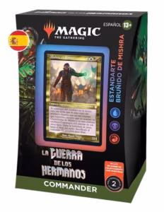 MTG - Mazo de Commander La Guerra de Los Hermanos Estandarte Bruñido de Mishra ESPAÑOL