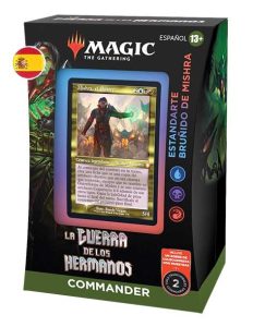 MTG - Mazo de Commander La Guerra de Los Hermanos Estandarte Bruñido de Mishra ESPAÑOL