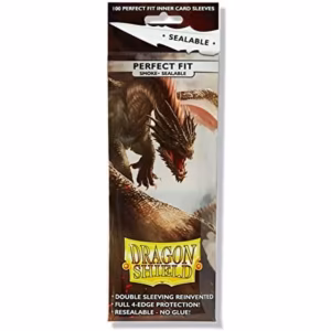 Dragon Shield Standard Perfect Fit Sealable Sleeves - Smoke (100 Sleeves)