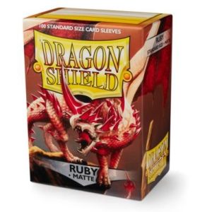 Fundas Standard Dragon Shield Matte Ruby - Paquete de 100