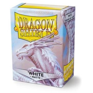 Fundas Standard Dragon Shield Matte White - Paquete De 100