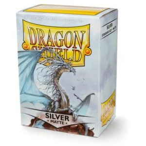 Fundas Standard Dragon Shield Matte Silver - Paquete de 100