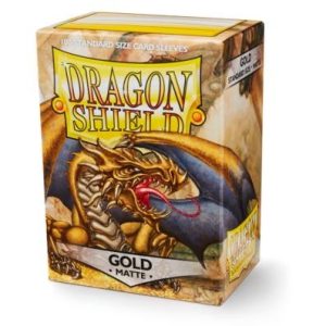 Fundas Standard Dragon Shield Matte Gold - Paquete de 100