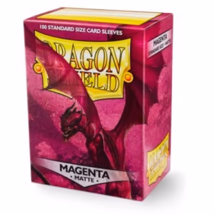 Fundas Standard Dragon Shield Matte Magenta - Paquete de 100