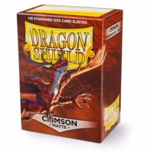 Fundas Standard Dragon Shield Matte Crimson - Paquete de 100