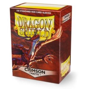 Fundas Standard Dragon Shield Matte Crimson - Paquete de 100