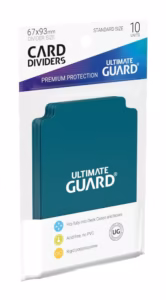 Ultimate Guard Card Dividers Tarjetas Separadoras para Cartas Tamaño Estándar Gasolina Azul (10)