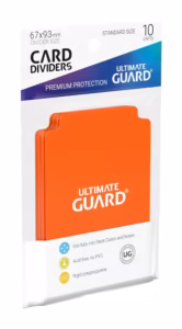 Ultimate Guard Card Dividers Tarjetas Separadoras para Cartas Tamaño Estándar Naranja (10)