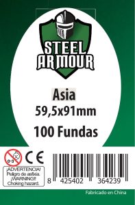 100 Fundas tamaño Asia (59,5x91mm)