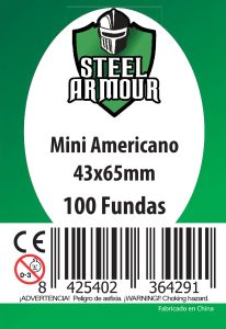 100 Fundas tamaño Mini Americano (43x65mm)