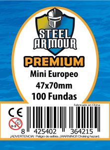 100 Fundas tamaño Mini Europeo Premium (47x70mm)