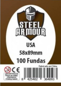 100 Fundas tamaño USA (58x89mm)