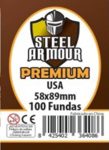 100 Fundas tamaño USA Premium (58x89mm)