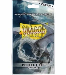 Fundas standard Dragon Shield Perfect Fit Clear - Paquete de 100