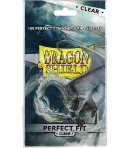 Fundas standard Dragon Shield Perfect Fit Clear - Paquete de 100