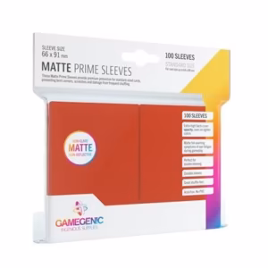 Gamegenic: Pack Matte Prime Sleeves Rojas (100)