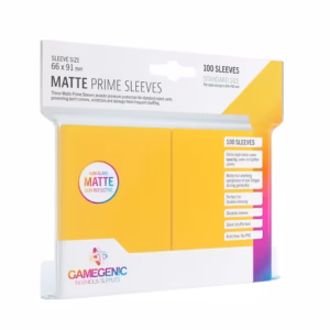 Gamegenic: Pack Matte Prime Sleeves Yellow (100)