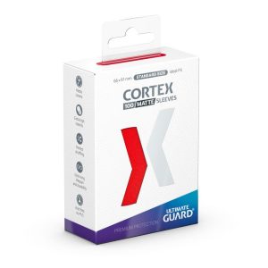 Ultimate Guard Cortex Sleeves Tamaño Estándar Matte Rojo (100)