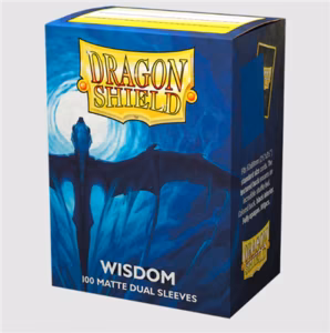 Dragon Shield Standard size Matte Dual Sleeves - Wisdom (100 Sleeves)