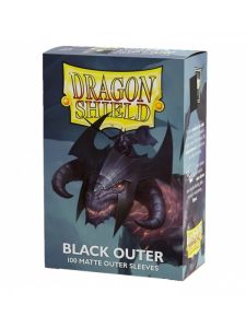 Fundas Standard Dragon Shield Black Outer - Paquete de 100