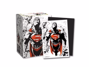Dragon Shield Art Sleeves - Superman Core (Red/White Variant) (100 Sleeves)