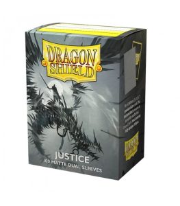 Dragon Shield Standard Size Matte Dual Sleeves - Justice (100 Sleeves)
