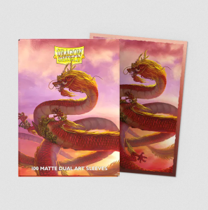Dragon Shield Matte Dual Art Sleeves - Wood Dragon (100 Sleeves)