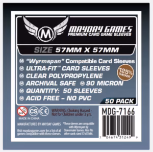 [7166] Wyrmspan Compatible Card Sleeves (57 x 57) Premium 7166