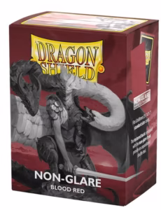 Fundas Standard Dragon Shield Non-Glare Blood Red- Paquete de 100