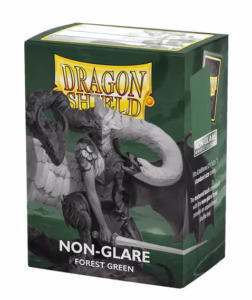 Fundas Standard Dragon Shield Non-Glare Forest Green - Paquete de 100