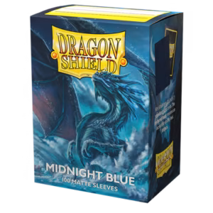 Dragon Shield Standard size Matte Sleeves - Midnight Blue (100 Sleeves)