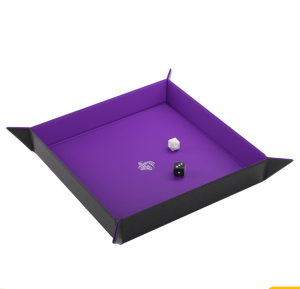 Magnetic Dice Tray Square Black/Purple