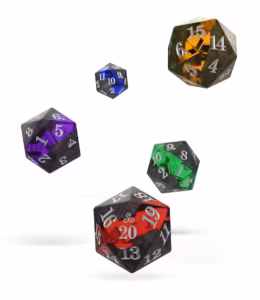 Oakie Doakie Dice Dados Spindown D20 Set Enclave (5)