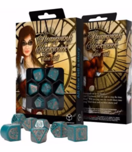 Steampunk Clockwork: Nautical Apparatus Modern Dice Set