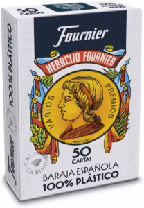 Baraja española 100% Plástico 50 cartas - Fournier
