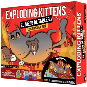 Exploding Kittens, el juego de tablero. Ed. Super Fan