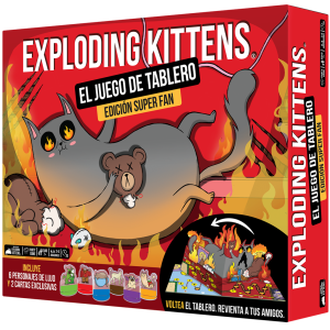 Exploding Kittens, el juego de tablero. Ed. Super Fan