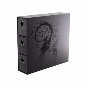Fortress - 3-Card Drawers Vertical - Black